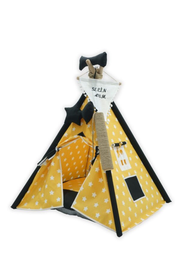 Moonstar Candostlar XL Kedi Köpek Çadırı Sarı