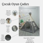 Kızıldereli Çocuk Oyun Çadırı Devrilmeyen Sabitleme Mekanizmalı