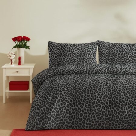 Leopar Desenli Çift Kişilik Nevresim Takımı